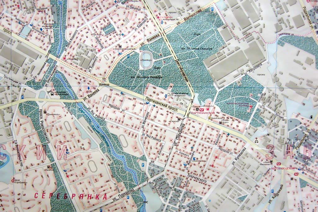Партизанский проспект. Карта Минска. Районы Минска. Партизанский ...